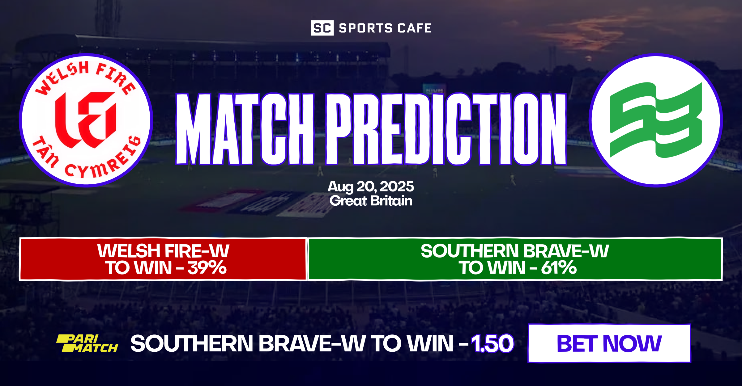 Welsh Fire-W vs Southern Brave-W